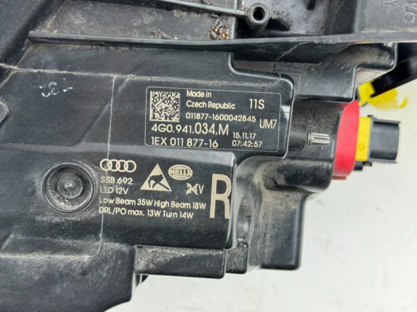 Audi A6/S6 2016-2018 OEM Right Passenger Side Headlight - Image 6